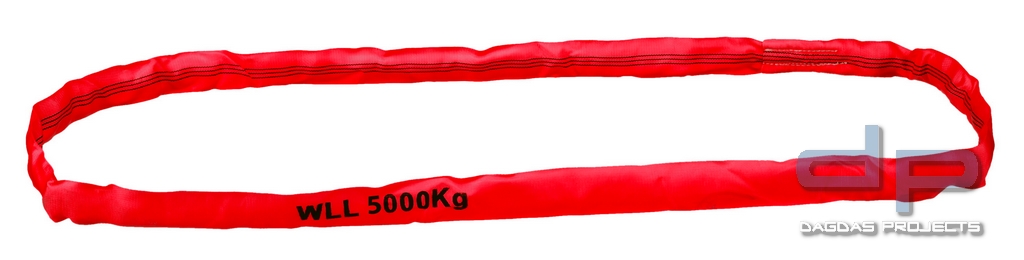 Rundschlinge Länge 4 m Umfang 8 m rot