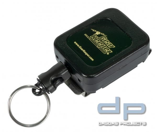 GearKeeper RT4 Schlüsselrückzieher (8 - 14 Schlüssel, drehbarer Gürtel-Clip)