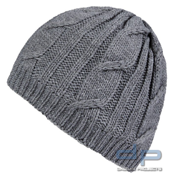 SealSkinz Waterproof Cable Knit Beanie Grau