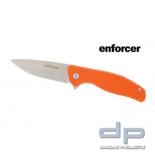 enforcer Einhandmesser Gambino mit orangem Griff