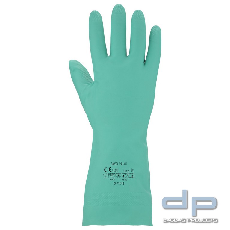 Ansell Chemikalienschutzhandschuh aus Nitril, Größe 10