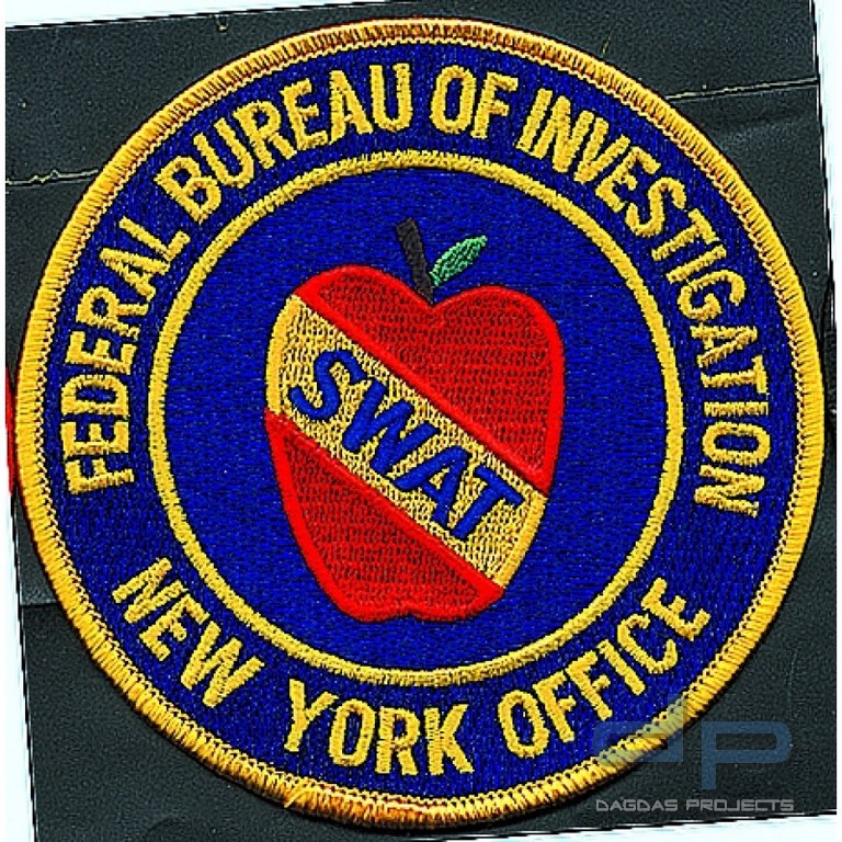 Stoffaufnäher - F.B.I. - New York Office - S.W.A.T. (Unit)