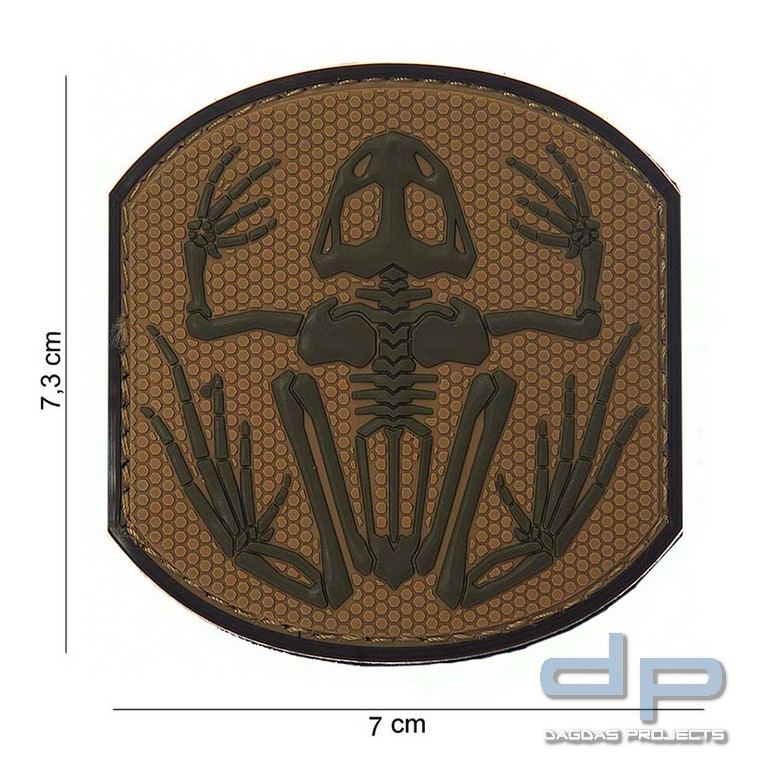 Emblem 3D PVC Frog Skeleton Coyote