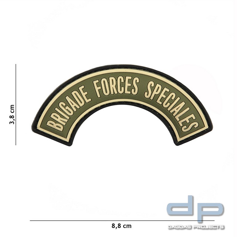 Emblem 3D PVC Brigade Forces Speciales grün