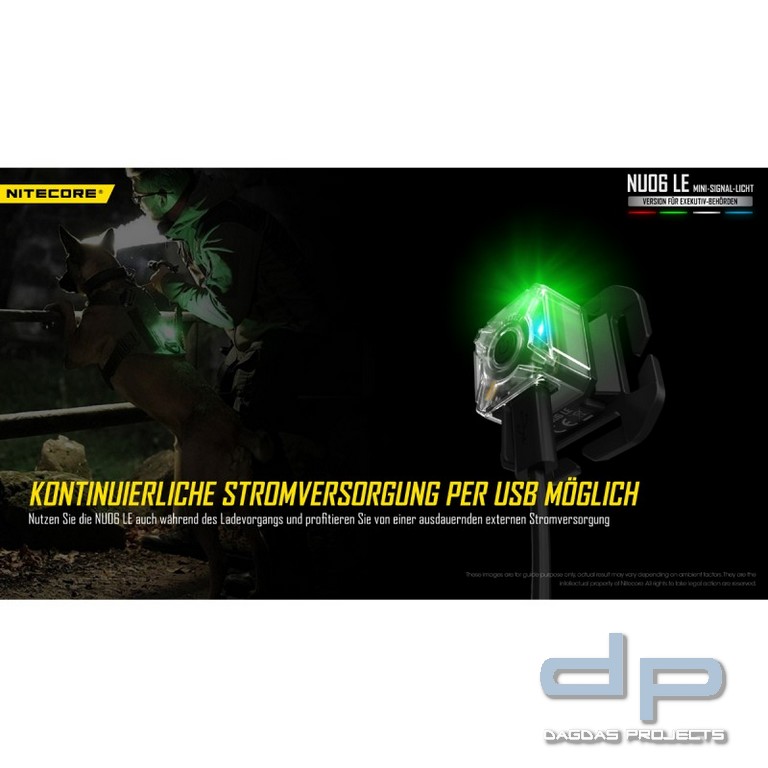 NiteCore® mehrfarbige Mini - Signalleuchte -NU06LE-
