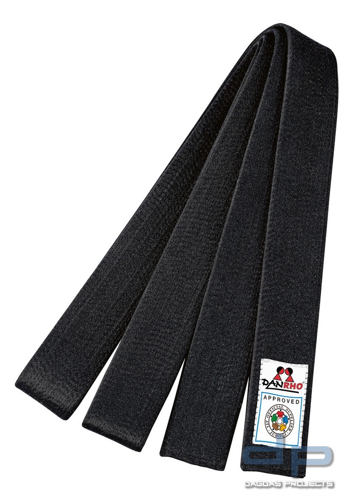 DANRHO Judo-Gürtel schwarz IJF rec.