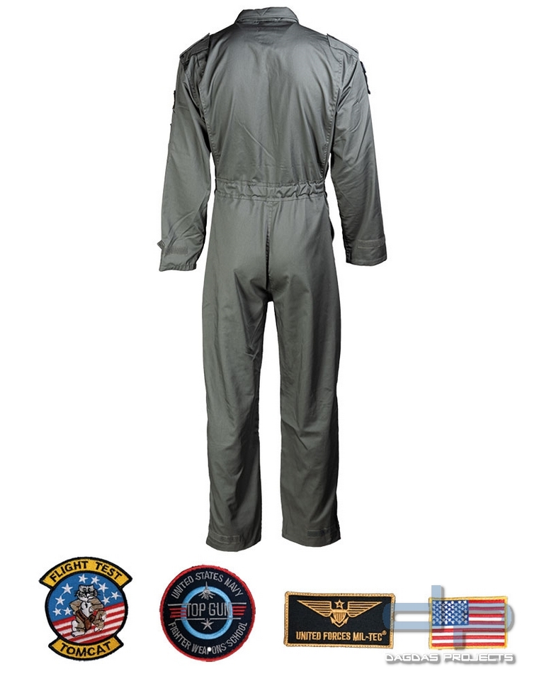 US FLIEGERKOMBI M.ABZEICHEN OLIV