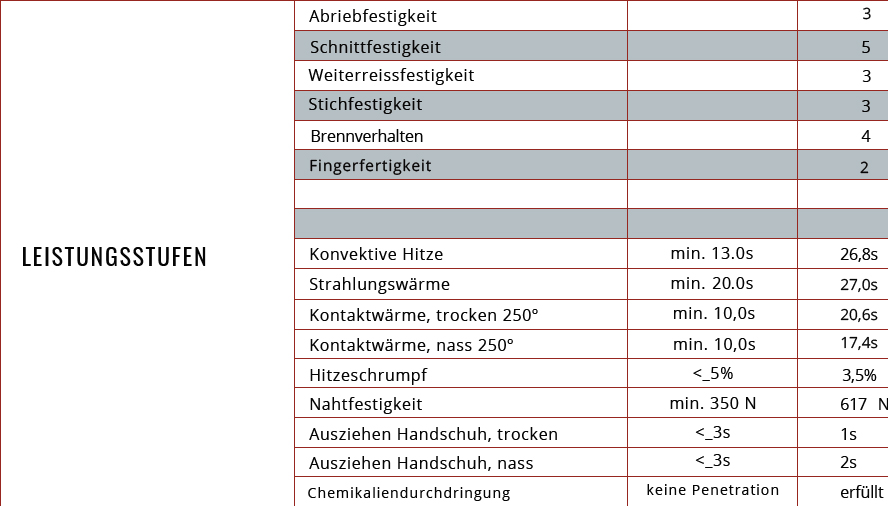 FLASH long gemäß EN 659:2003