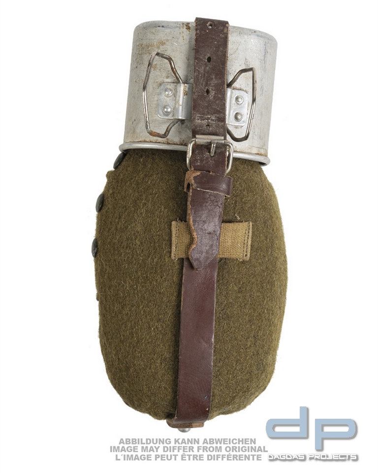 RUMÄN.FELDFLASCHE ALU M.BECHER U.HÜLLE GEBR. VPE 5
