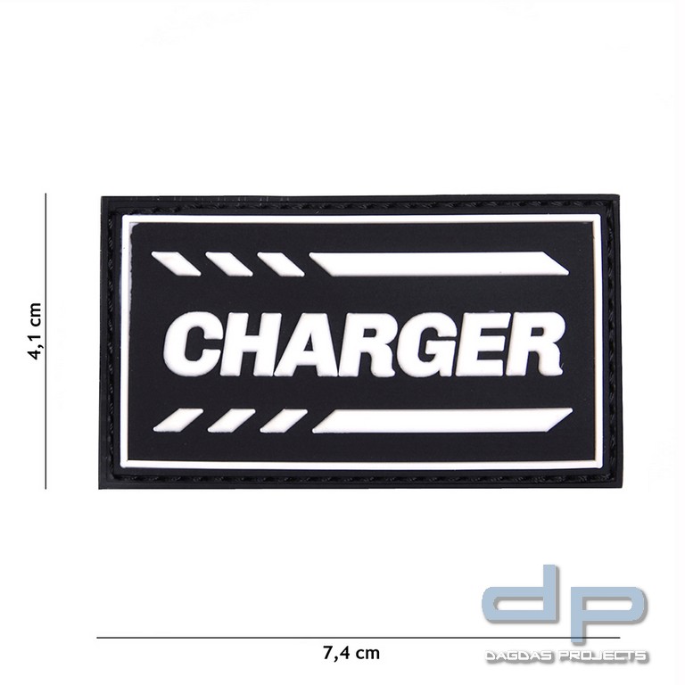 Emblem 3D PVC Charger schwarz