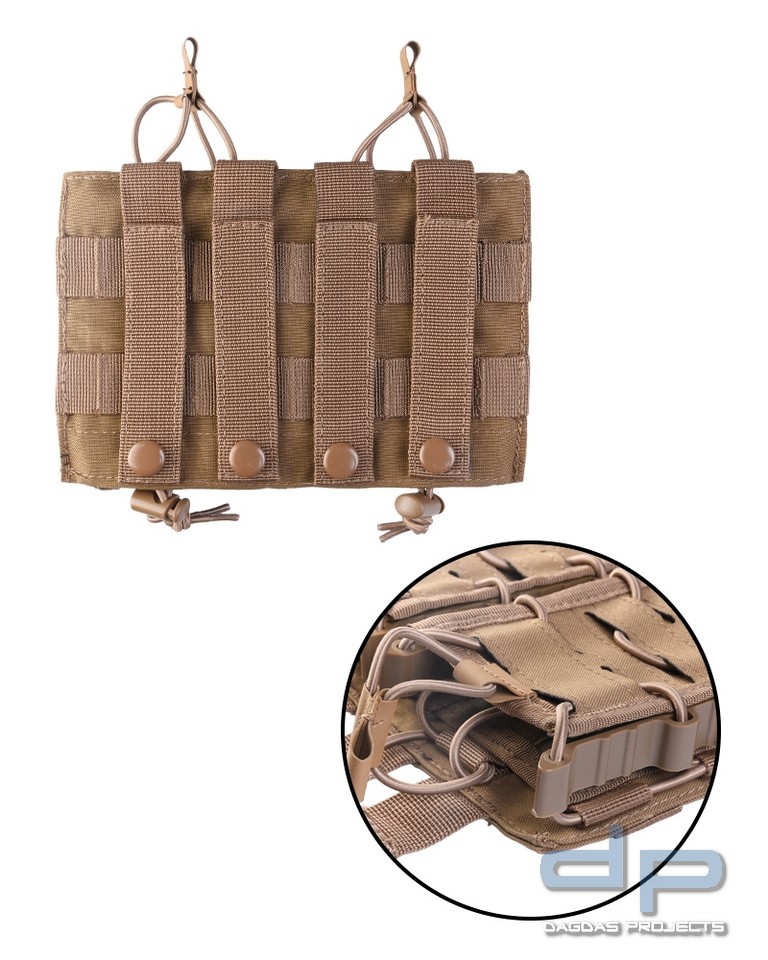 MAG.TASCHE OPEN TOP FLEX DOUBLE DARK COYOTE VPE 5