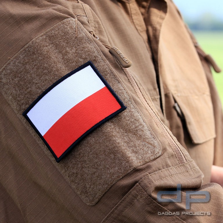 Emblem Stoff fein gewebte Flagge Polen