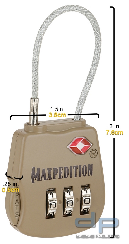 Maxpedition Tactical Luggage Lock in verschiedenen Farben