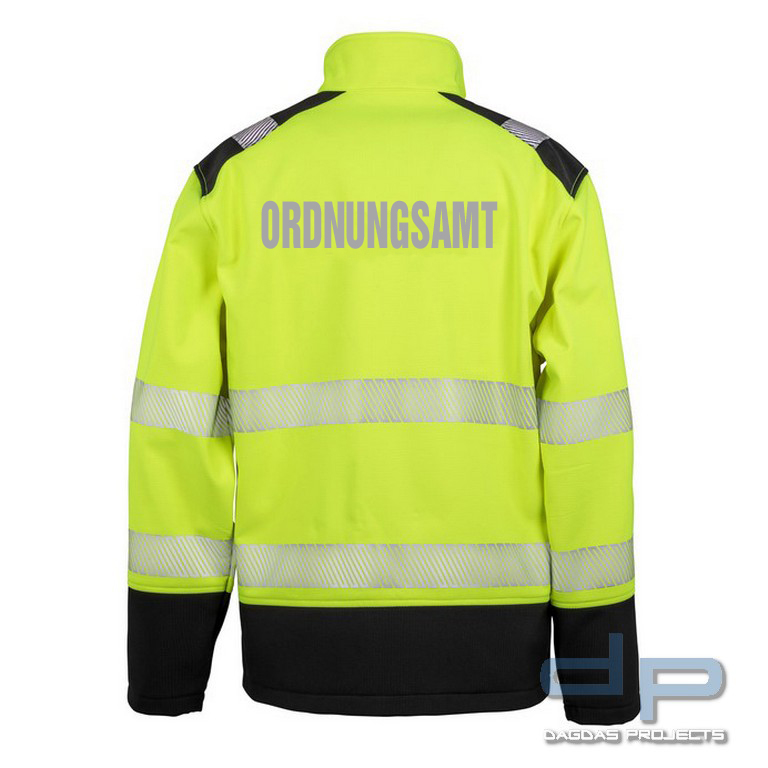 Printable Ripstop Safety Softshell Jacket mit Aufdruck ORDNUNGSAMT Größe: XL
