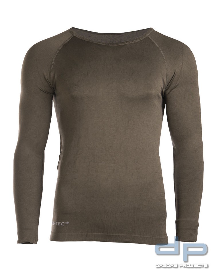 LANGARMSHIRT MIL-TEC® SPORTS OLIV VPE 5