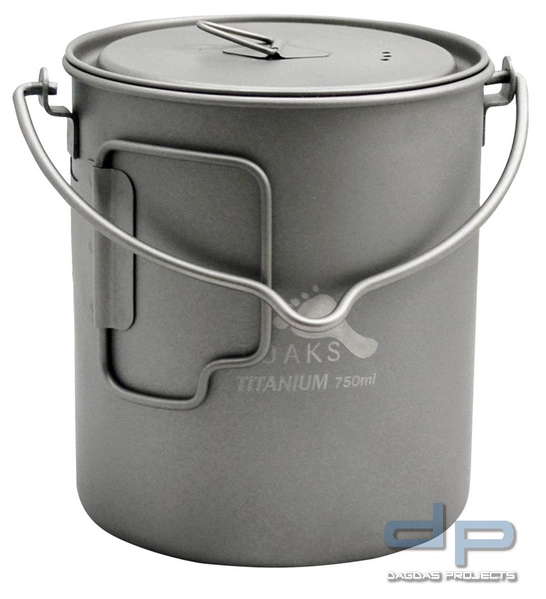 Toaks Titanium Pot 750 ml mit Deckel und Henkel