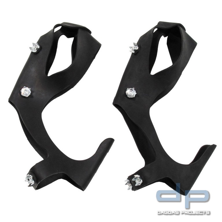 Schuhspikes, schwarz, mit 6 Noppen