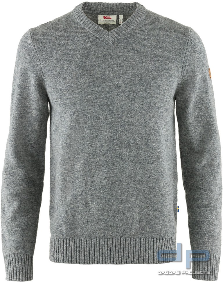 Fjällräven V-Neck Sweater Grau