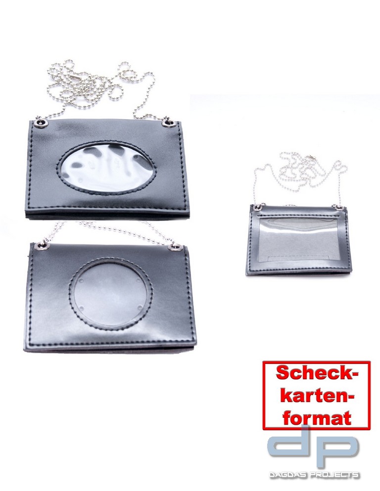 COP® Umhänge-Dienstausweismäppchen OHNE DRUCK, Scheckkartenformat, Kunstl.
