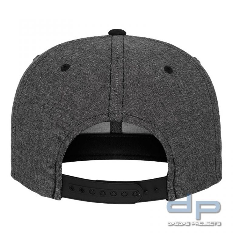Chambray-Suede Snapback Cap verschiedene Farben