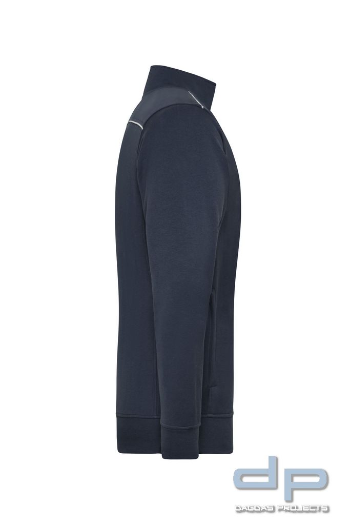 Sweat Jacke dp S-Serie in verschiedenen Farben mit Wunschaufdruck umrandet