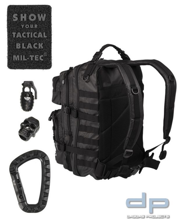 US ASSAULT PACK LG TACTICAL BLACK 2 Stück
