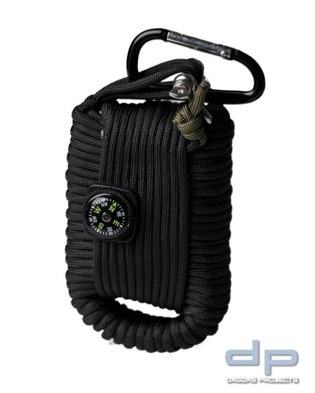 PARACORD SURVIVAL KIT LARGE SCHWARZ 2 Stück
