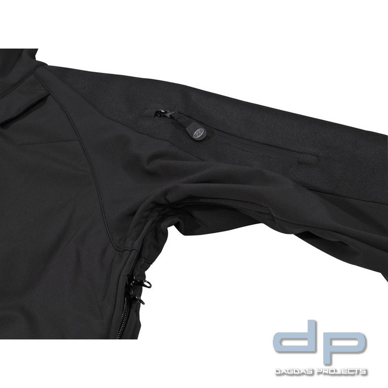 Soft Shell Jacke, "Lusen", schwarz
