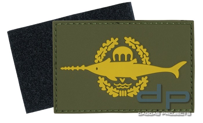 3D Rubber Patch Kampfschwimmer Oliv/ Gelb