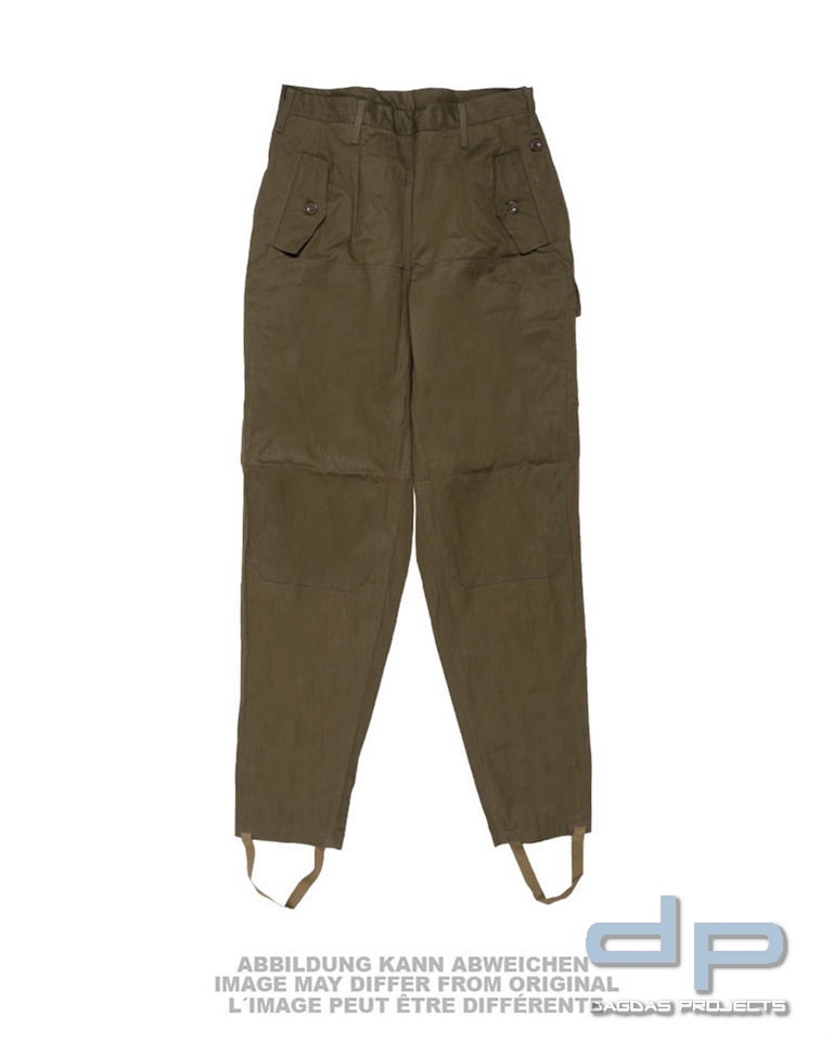 CZ DAMENHOSE VINTAGE OLIV NEUW. VPE 5