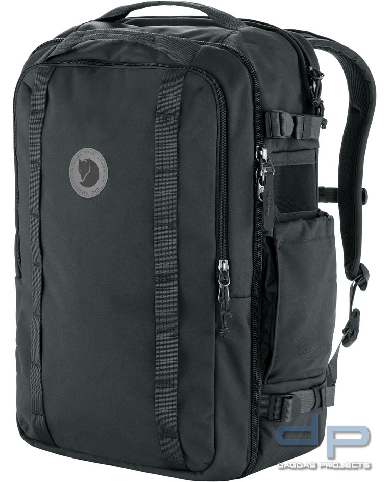 Fjällräven Färden Carry-On Pack (40L Reise Rucksack) in Schwarz und Steingrauoliv