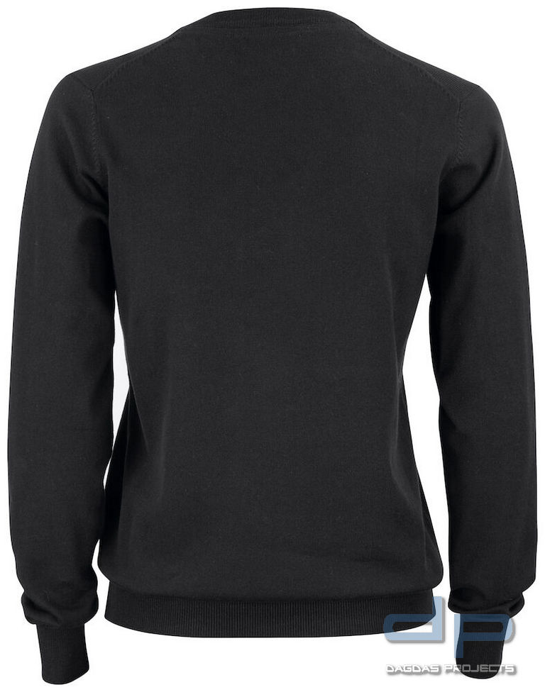 Damen Strickpullover V-Ausschnitt 80% Baumwolle, 20% Nylon in verschiedenen Farben