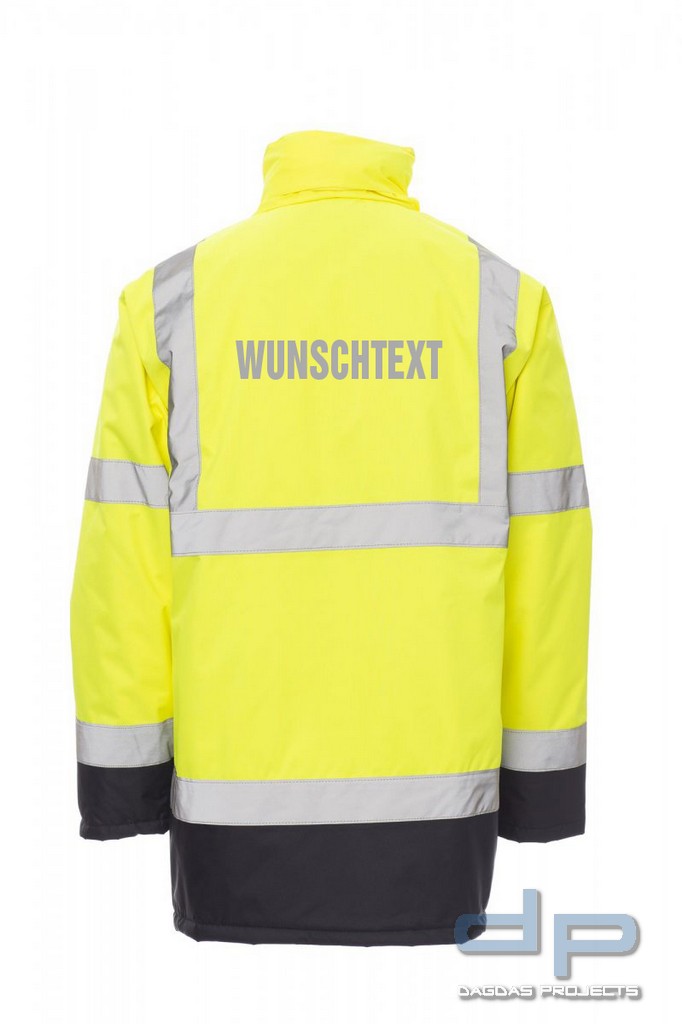Payper Warnschutzparka "YARD" in verschiedenen Farben mit Wunschaufdruck in reflex silber