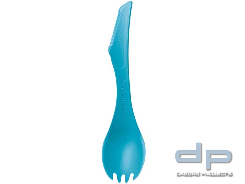 Sea to Summit DELTA SPORK, Messer-/Löffel-/Gabelkombination, blaues Polypropylen, BPA-frei