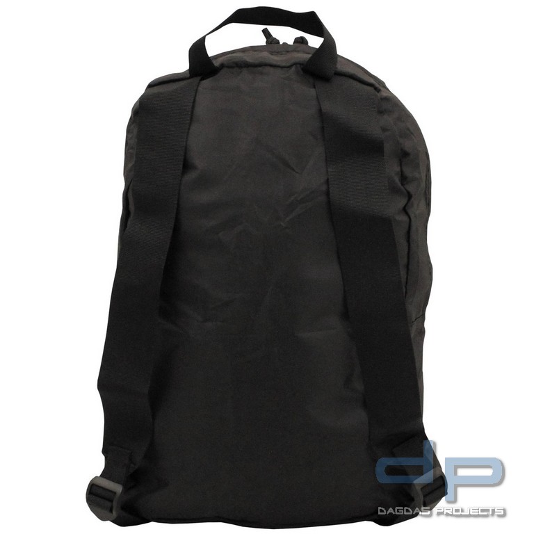 Rucksack, faltbar, schwarz