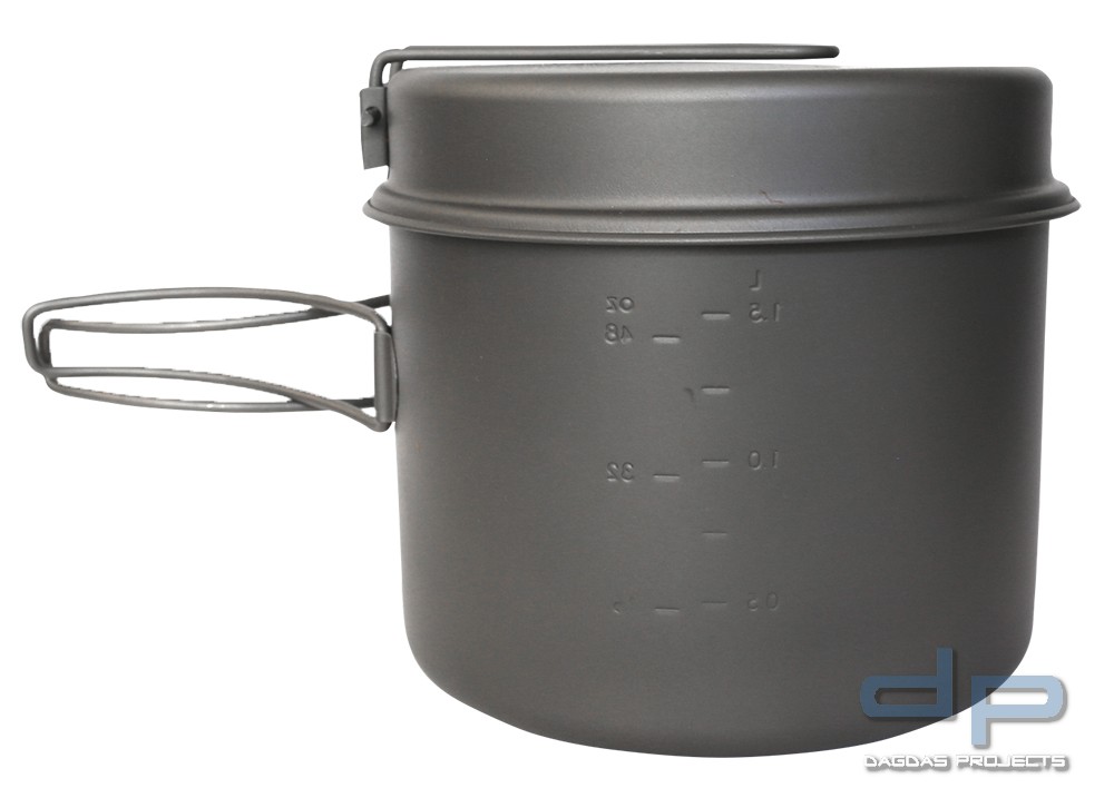 Toaks Titanium Pot 1600 ml mit Pfanne