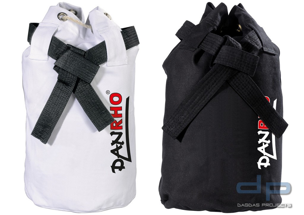 Dojo-Line Canvas Tasche in Schwarz und Weiß