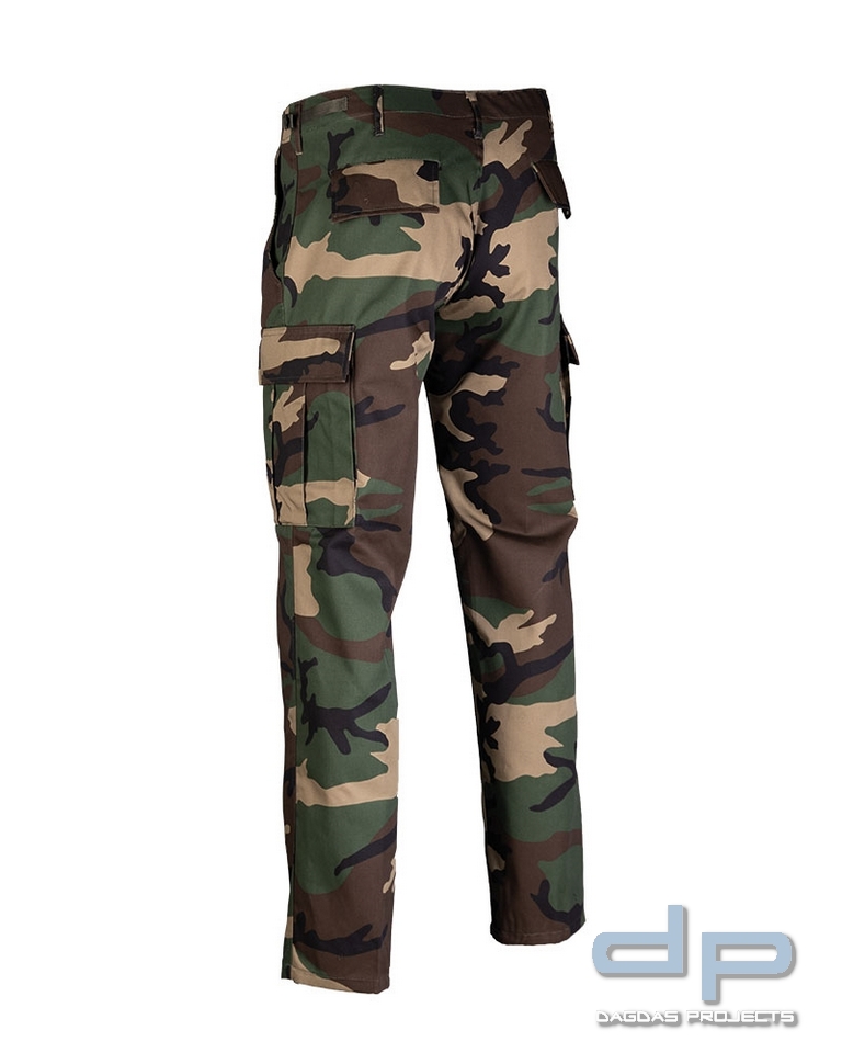 US RANGER HOSE TYP BDU ′STRAIGHT CUT′ WOODLAND VPE 2