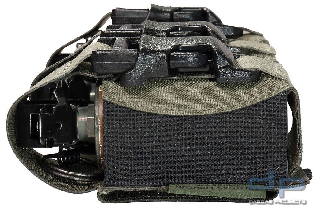 WAS Laser Cut Triple Flash Bang Pouch Ranger Green