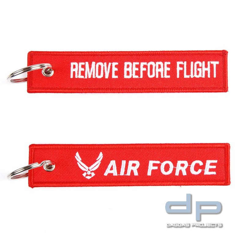 Schlüsselanhänger RBF + Air Force rot