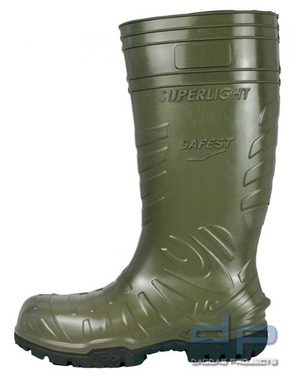 PU-Stiefel in Grün/Schwarz