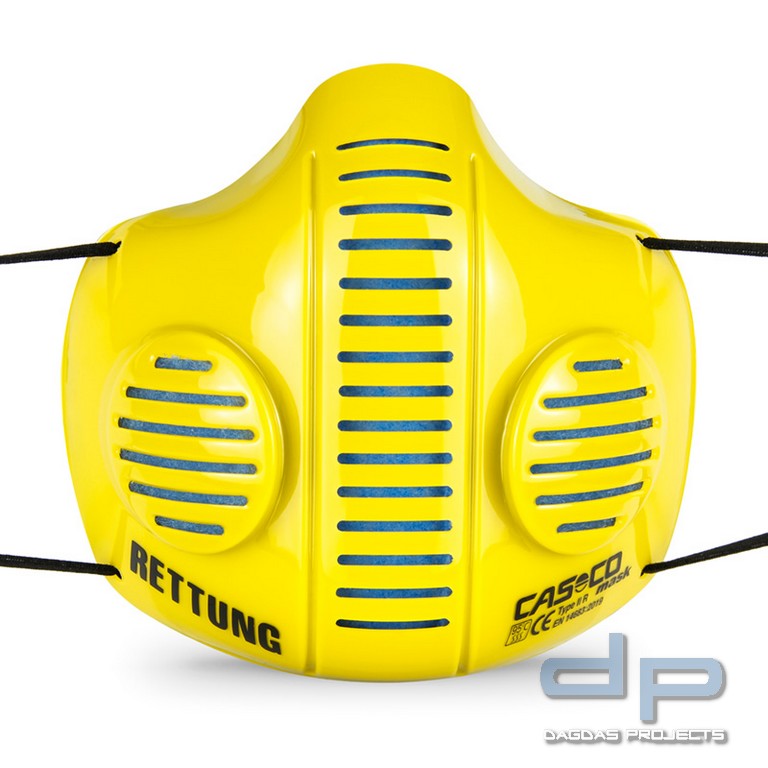CASCO MASK 2.0 IN GELB AUFDRUCK: RETTUNG