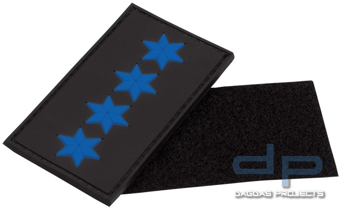 3D Dienstgradabzeichen Polizeihauptmeister (4 Sterne)
