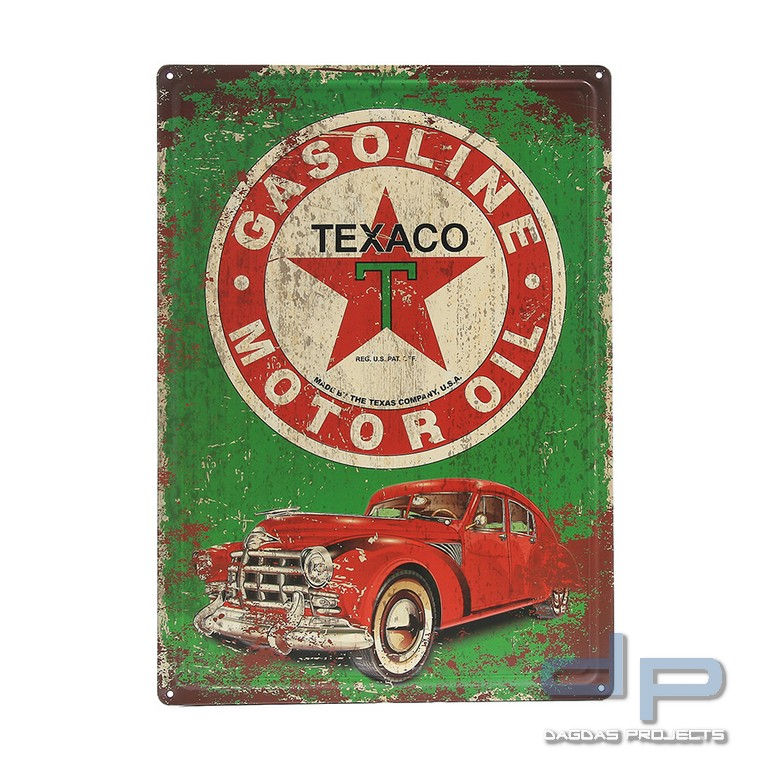 Metallplatte groß #105 Texaco