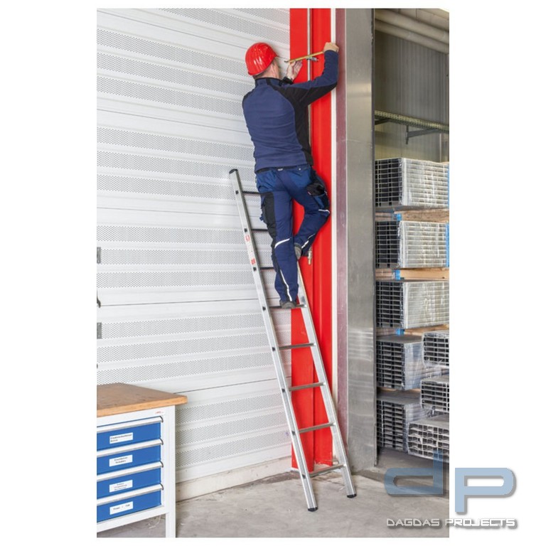 Alu-Sprossenanlegeleiter, Sprossenanzahl 10, Leiterlänge 295 cm