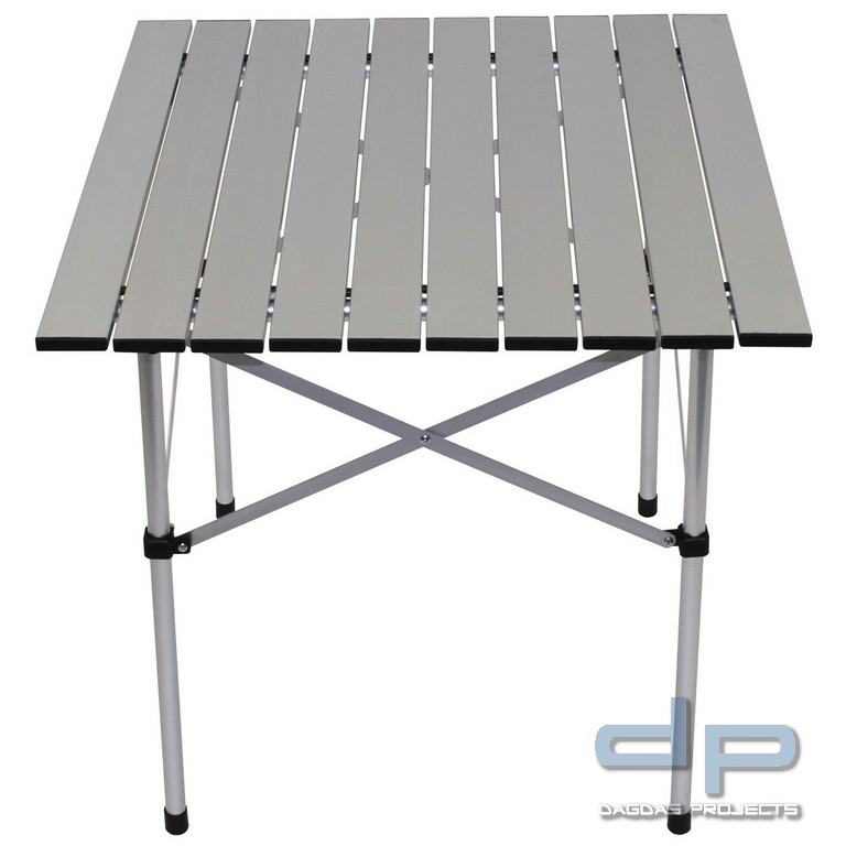 Camping-Rolltisch, Alu, Gestell klappbar