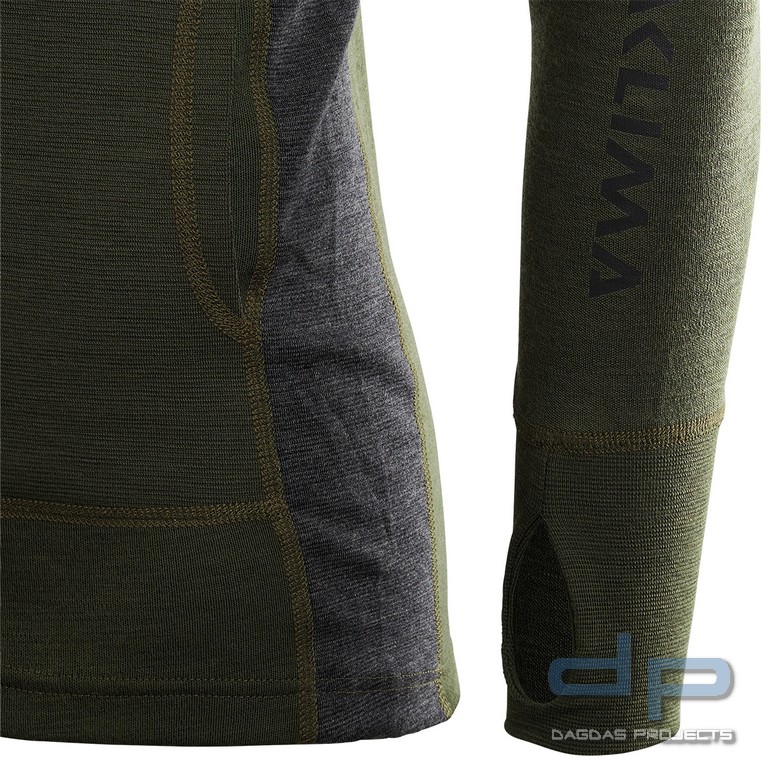 Aclima WarmWool Hood Sweater Oliv