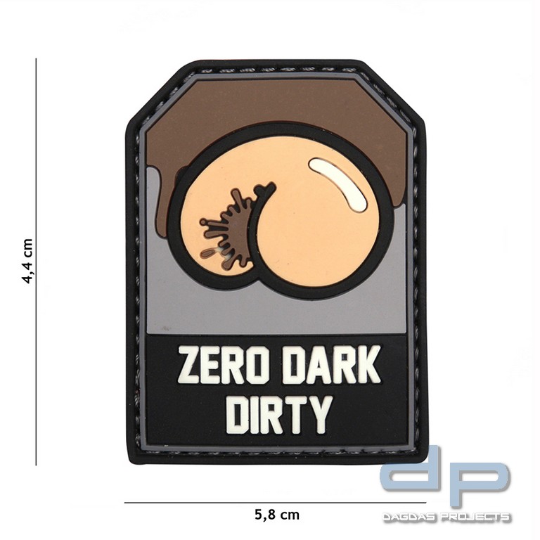 Emblem 3D PVC Zero Dark Dirty schwarz/grau