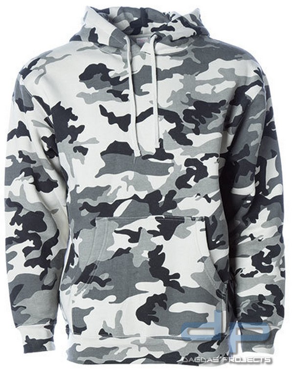 Men`s Heavyweight Hooded Pullover mit Brustdruck nach Wunsch