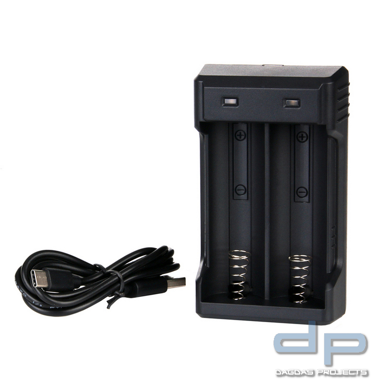 PowerTac dual bay USB Charger